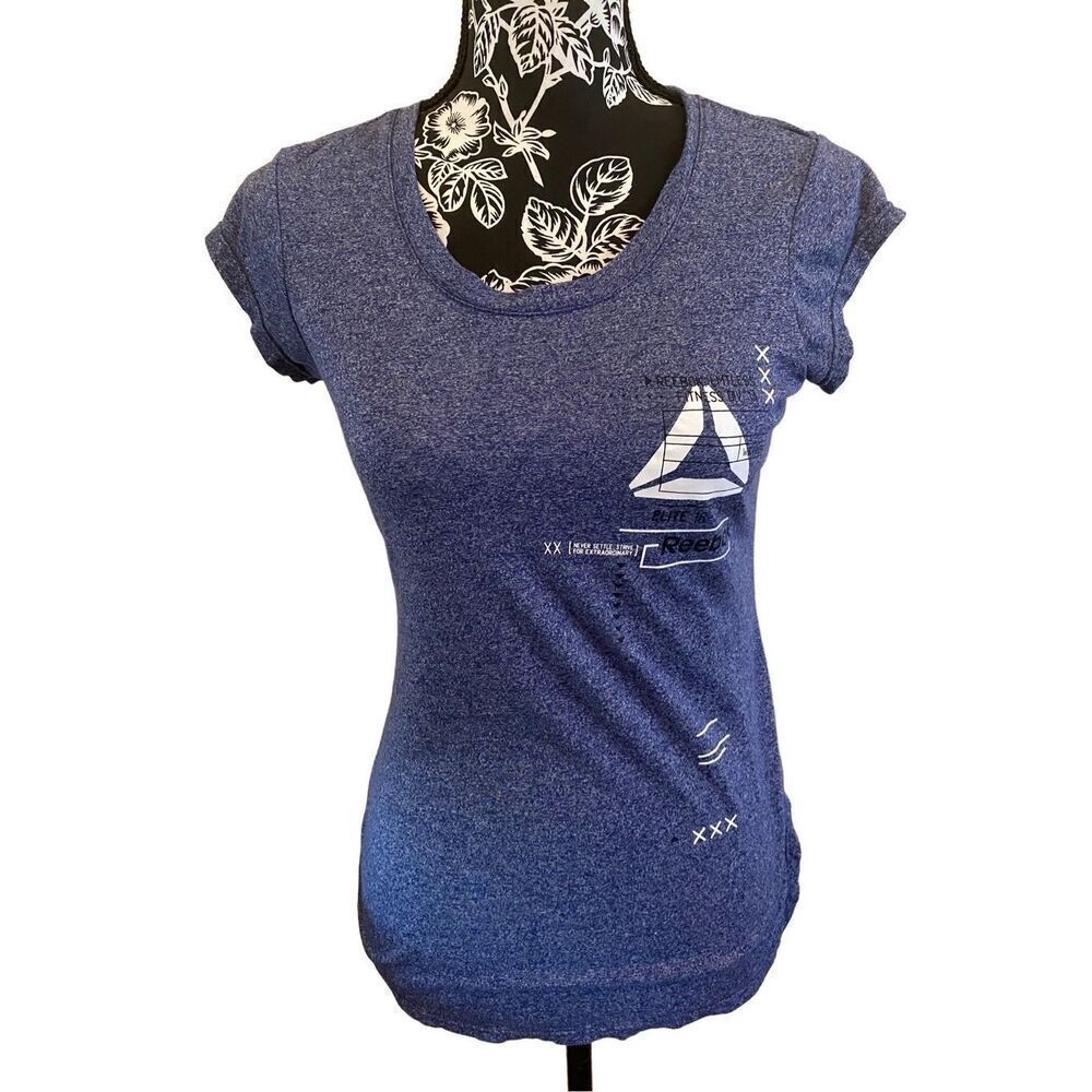 Reebok Graphic T Shirt Sports Athletic Athleisure Sporty Workout